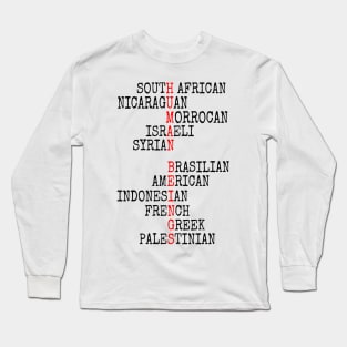 ONE HUMAN FAMILY Long Sleeve T-Shirt